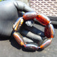 107 gr 7 Square Beads Bangle Indonesian Amber for Healing 26BE38