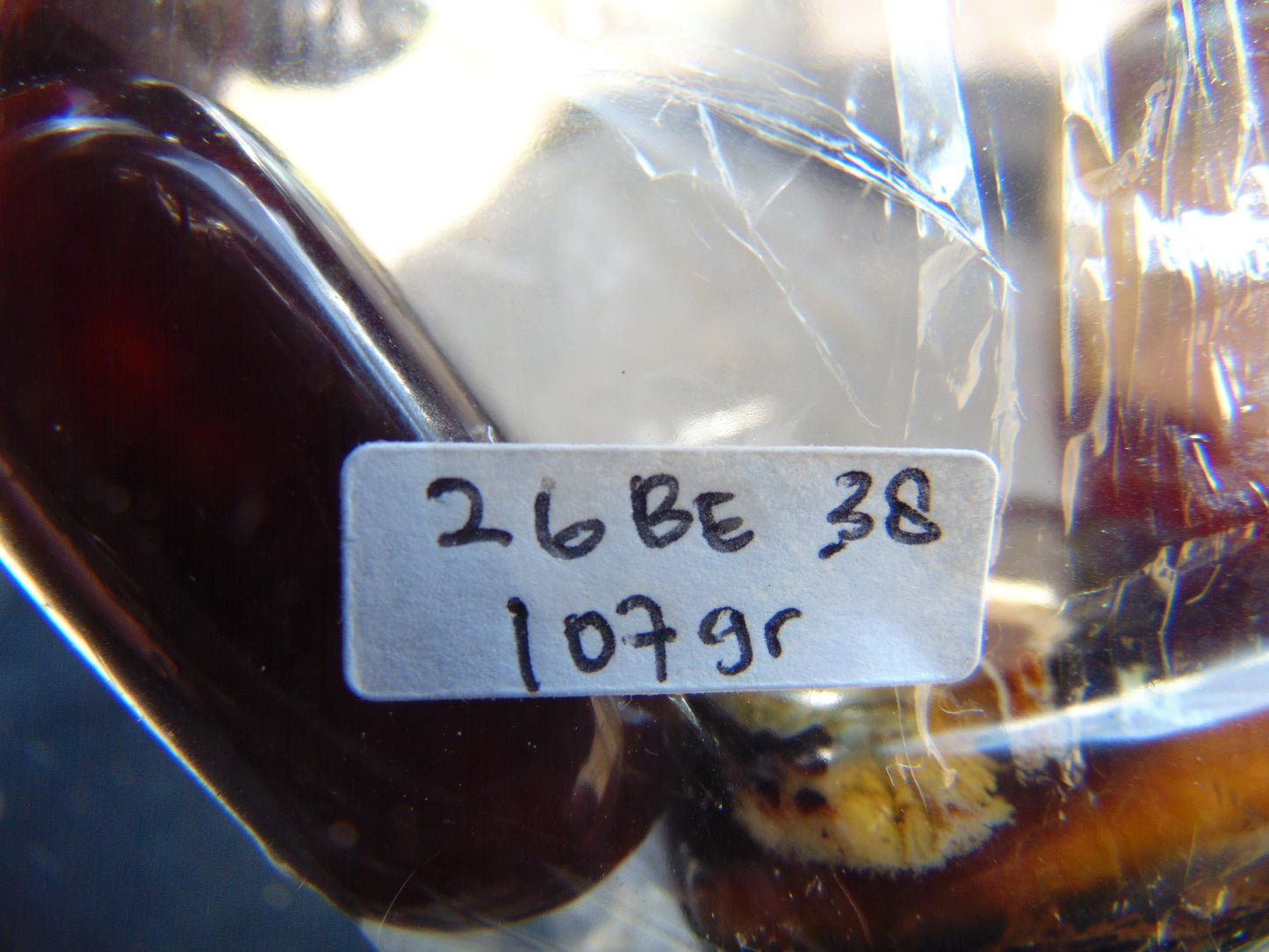 107 gr 7 Square Beads Bangle Indonesian Amber for Healing 26BE38