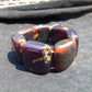 104 gr 7 Square Beads Bangle Indonesian Amber for Healing 26BE39