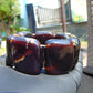 104 gr 7 Square Beads Bangle Indonesian Amber for Healing 26BE39