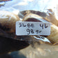 98 gr 7 Square Beads Bangle Indonesian White Amber for Healing 26BE46