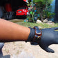 92 gr 7 Square Beads Bangle Indonesian Amber for Healing 26BE40