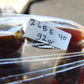 92 gr 7 Square Beads Bangle Indonesian Amber for Healing 26BE40