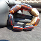 111 gr 7 Square Beads Bangle Indonesian Amber for Healing 26BE37