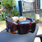 111 gr 7 Square Beads Bangle Indonesian Amber for Healing 26BE37