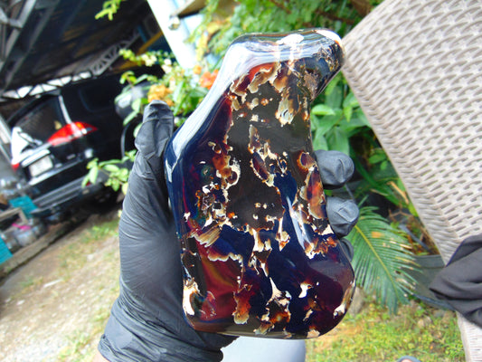 405 Gr Full Polished Indonesia Blue Amber for Healing ML64
