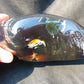 648 gram Full Polished 164x108x77 mm Indonesia Dark Blue Amber for Healing AJ1009