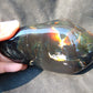 648 gram Full Polished 164x108x77 mm Indonesia Dark Blue Amber for Healing AJ1009