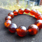 22 Gram 13 Small Beads Bracelet Indonesian Red Amber for Healing F14