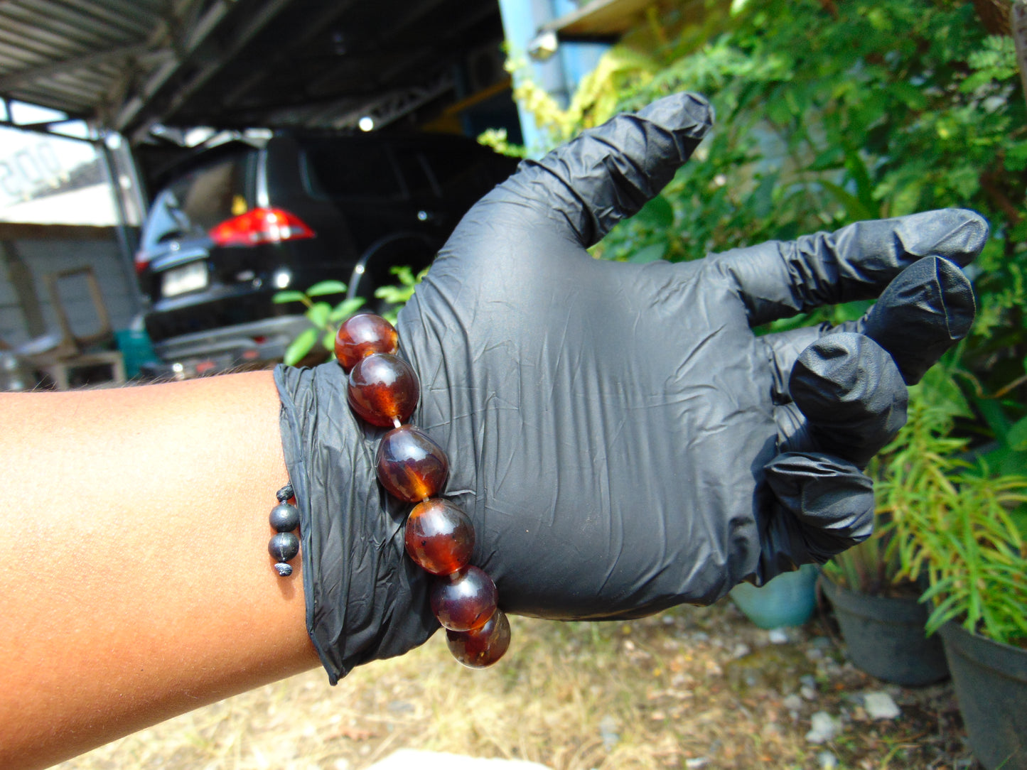 22 Gram 13 Small Beads Bracelet Indonesian Red Amber for Healing F14