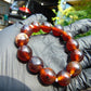 22 Gram 13 Small Beads Bracelet Indonesian Red Amber for Healing F14