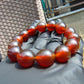 23 Gram 13 Small Beads Bracelet Indonesian Red Amber for Healing F13