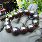 23 Gram 13 Small Beads Bracelet Indonesian Cherry Red Amber for Healing F12