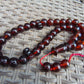 77 gr Tasbih Mesbah Rosary 33+3 Beads 16 mm Indonesian Red Amber for Healing FR26