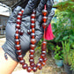 77 gr Tasbih Mesbah Rosary 33+3 Beads 16 mm Indonesian Red Amber for Healing FR26