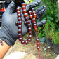 77 gr Tasbih Mesbah Rosary 33+3 Beads 16 mm Indonesian Red Amber for Healing FR26