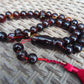 81 gr Tasbih Mesbah Rosary 33+3 Beads 16 mm Indonesian Black Amber for Healing FR17