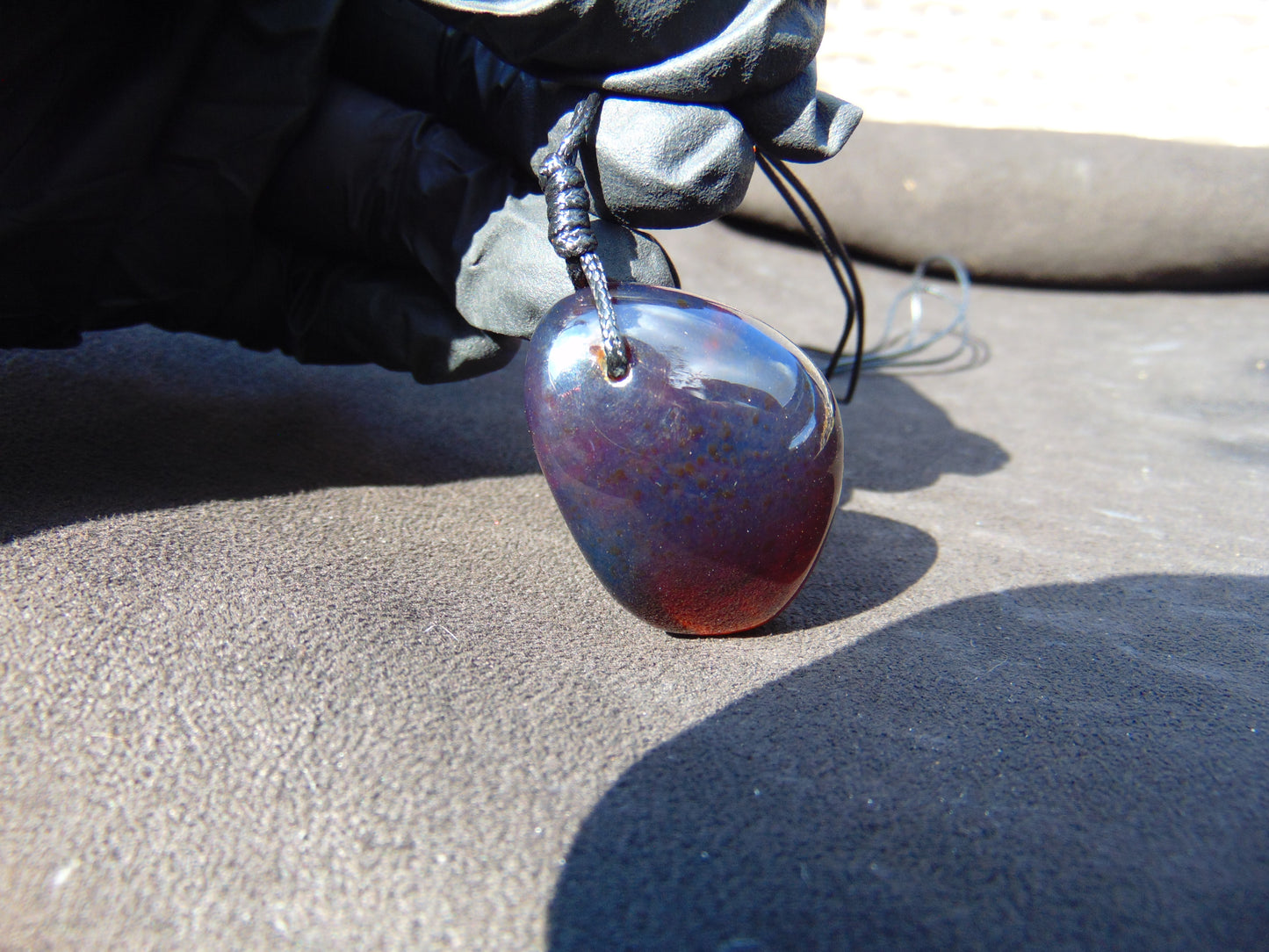 12 gr Pendant 44x26x19 mm Indonesia Blue Amber for Healing PCY437