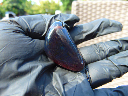 12 gr Pendant 44x26x19 mm Indonesia Blue Amber for Healing PCY437