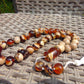 77 gr Tasbih Mesbah Rosary 33+3 Beads 16 mm Indonesian Yellow White Amber for Healing FR20