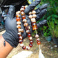 77 gr Tasbih Mesbah Rosary 33+3 Beads 16 mm Indonesian Yellow White Amber for Healing FR20