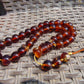 74 gr Tasbih Mesbah Rosary 33+3 Beads 16 mm Indonesian Yellow Red Amber for Healing FR19