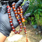 74 gr Tasbih Mesbah Rosary 33+3 Beads 16 mm Indonesian Yellow Red Amber for Healing FR19