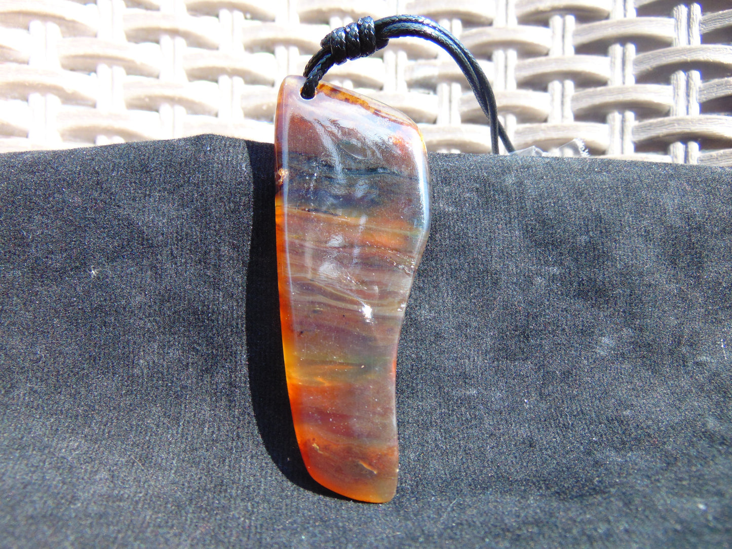 9 gram Pendant Indonesian Zebra Amber for Healing pb19