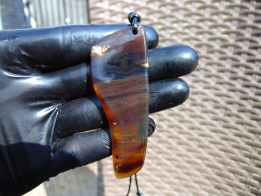 9 gram Pendant Indonesian Zebra Amber for Healing pb19