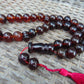 135 gr Big Tasbih Mesbah Rosary 33+2 Beads 18 mm Indonesian Black Amber for Healing Collection TB18i1