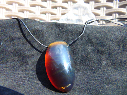 11 gram Pendant Indonesian Blue Amber for Healing a29