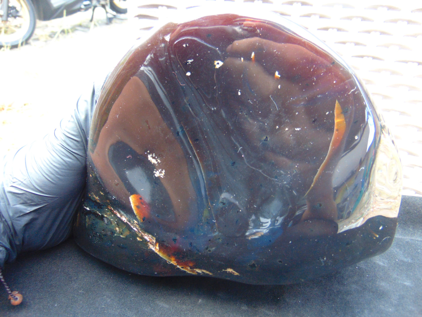 1824 gr Full Polished 210x200x70 mm Indonesia Dark Red for Healing AR113