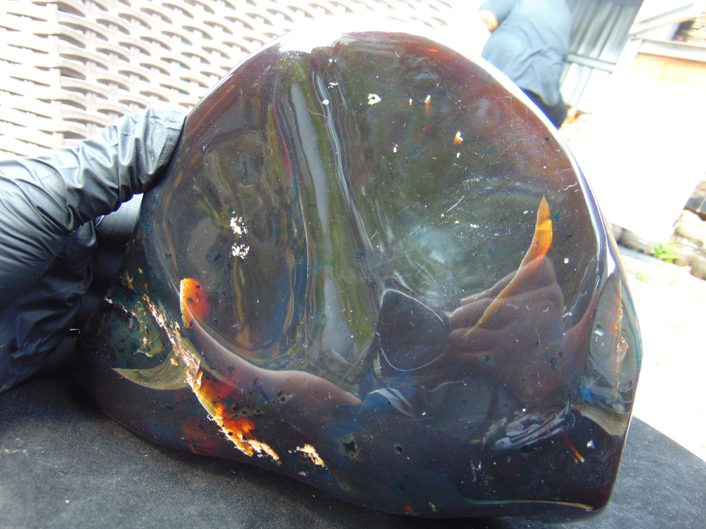 1824 gr Full Polished 210x200x70 mm Indonesia Dark Red for Healing AR113