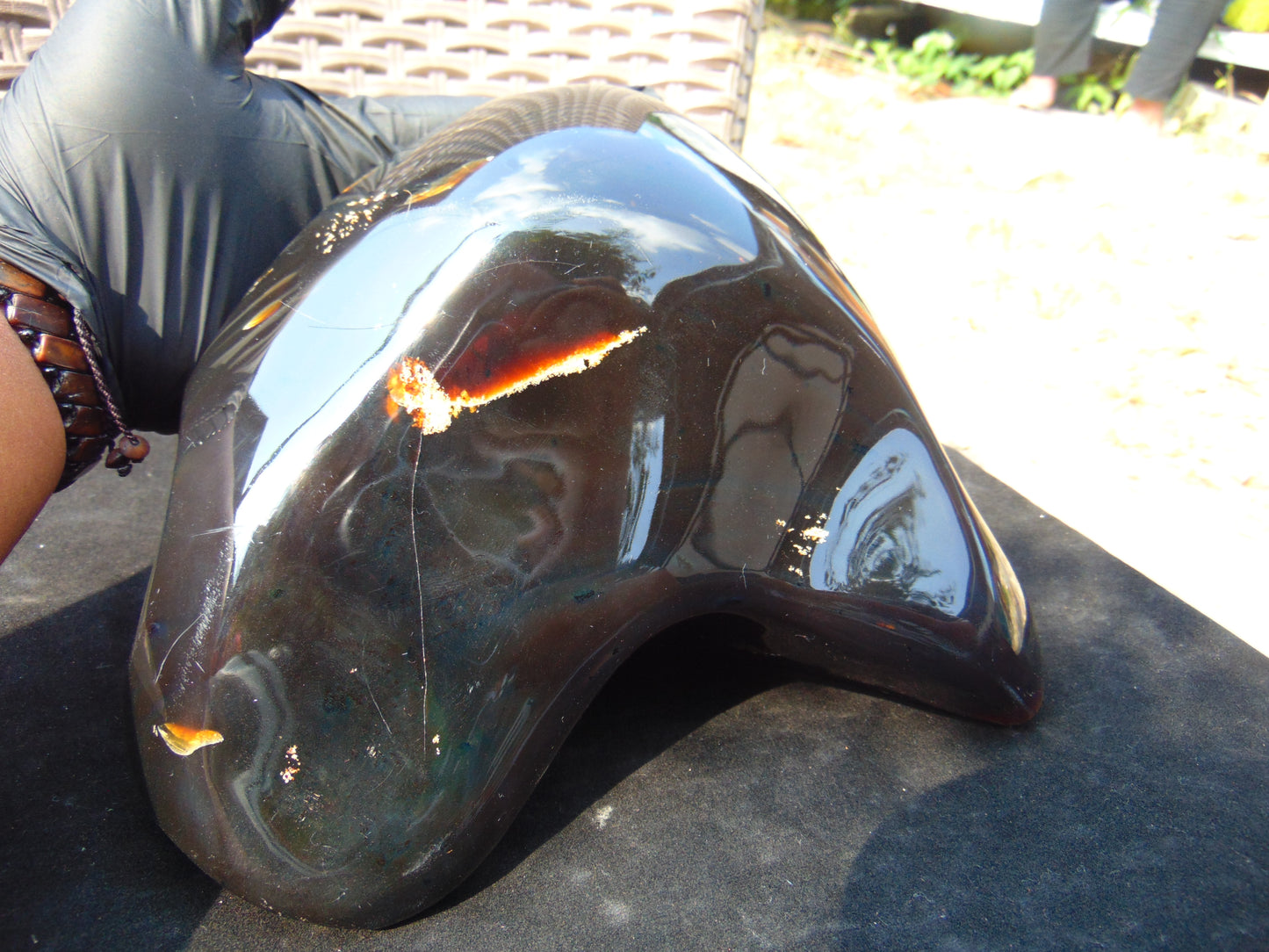 1824 gr Full Polished 210x200x70 mm Indonesia Dark Red for Healing AR113