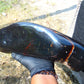 1989 gr Full Polished 340x100x80 mm Indonesia Black Amber for Healing AR107