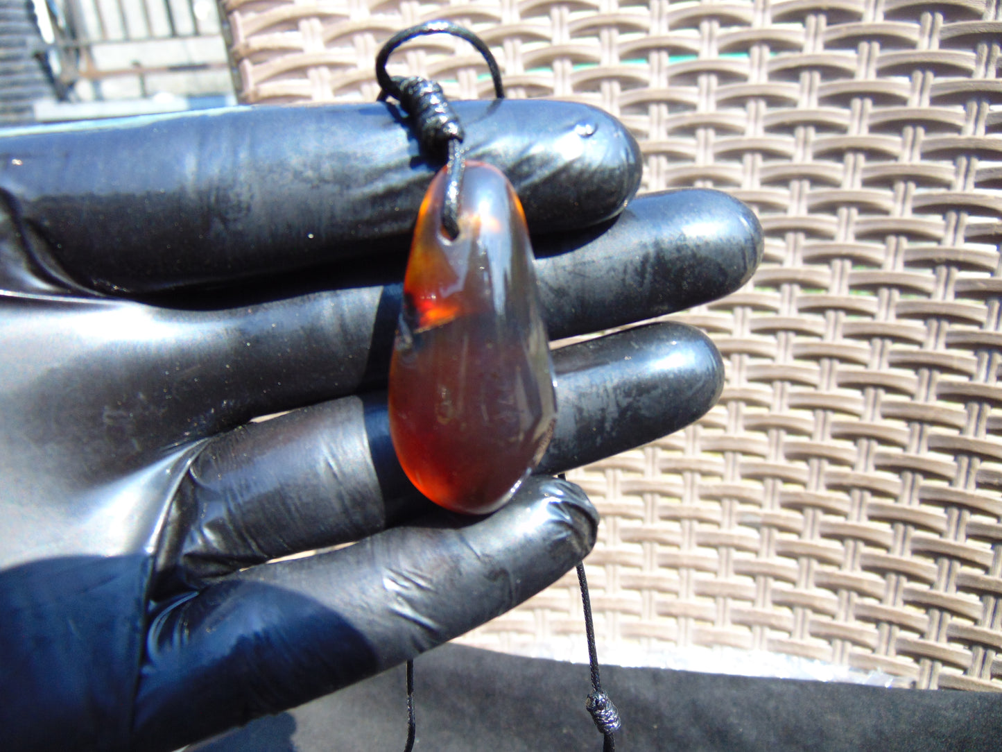 6 gram Pendant Indonesian Green Amber for Healing pb1216