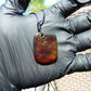 4 gr Pendant Indonesian orange Amber for Healing A547