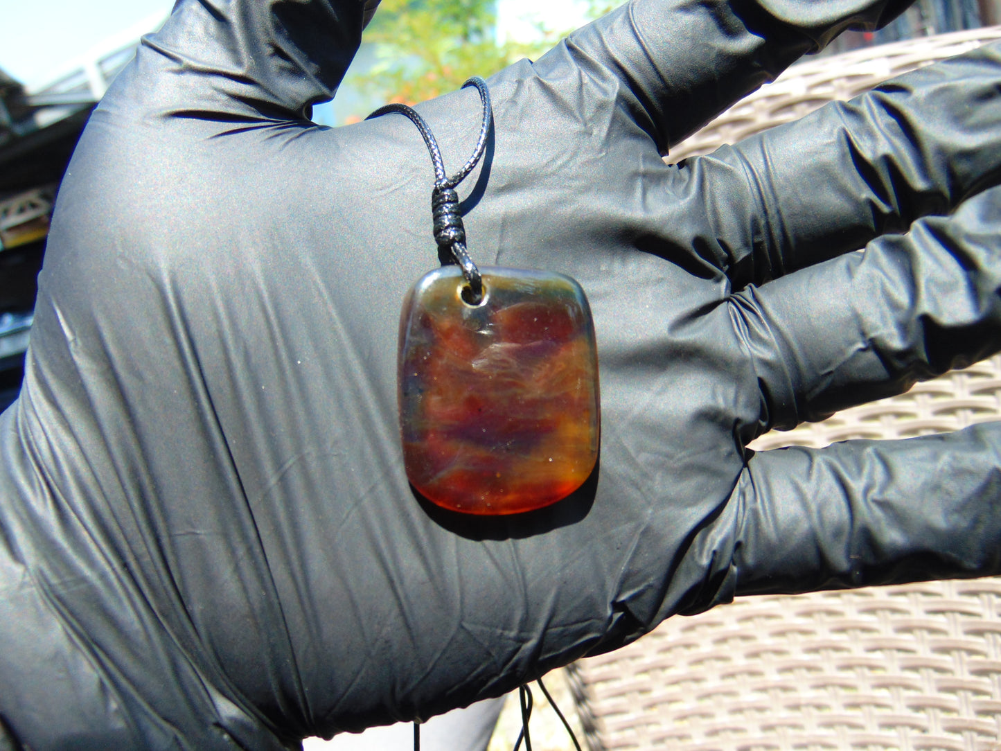 4 gr Pendant Indonesian orange Amber for Healing A547