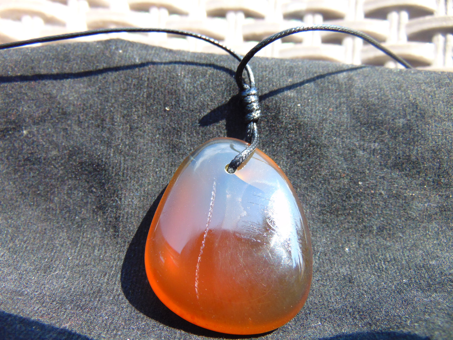9 gram Pendant Indonesian Crystal Amber for Healing pbn335