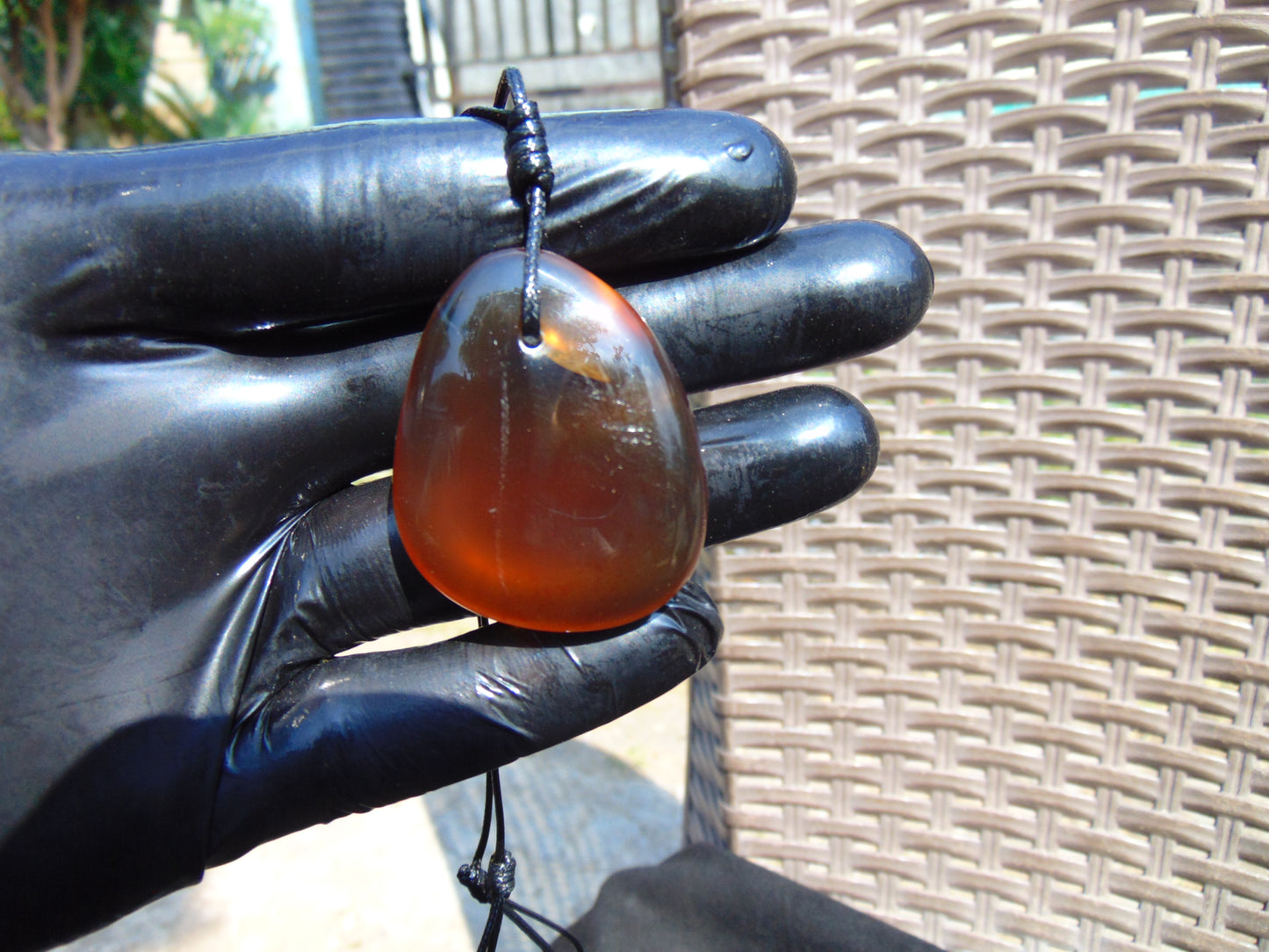 9 gram Pendant Indonesian Crystal Amber for Healing pbn335