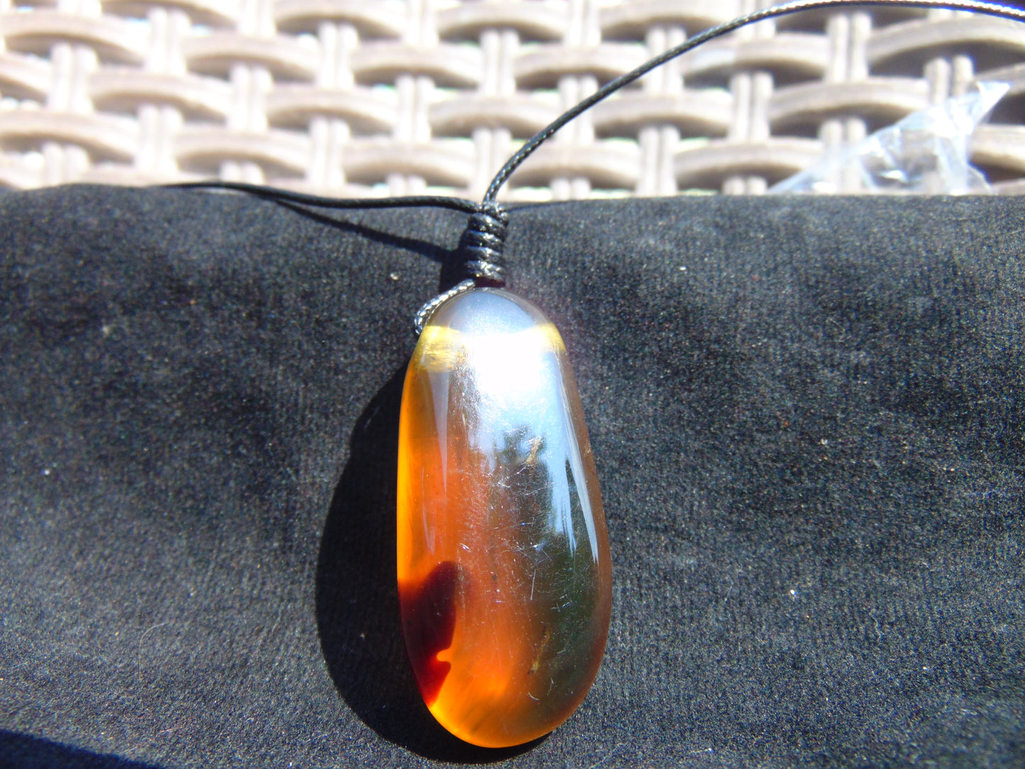 7 gram Pendant Indonesian Blue Amber for Healing PB70