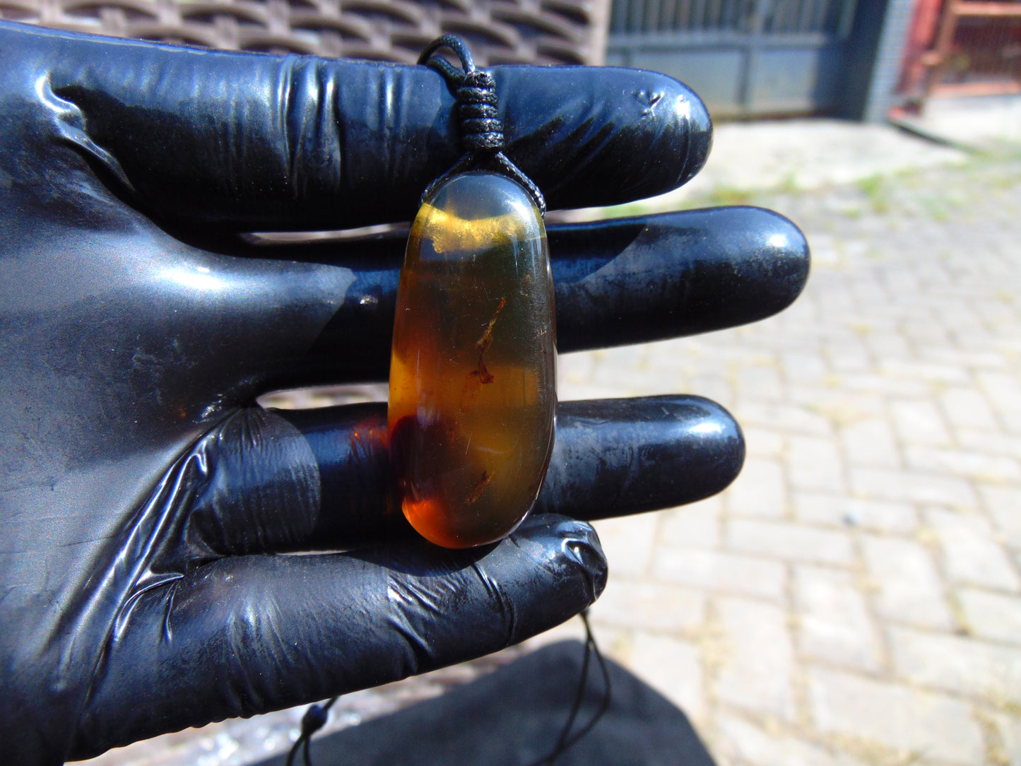 7 gram Pendant Indonesian Blue Amber for Healing PB70