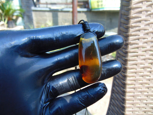 7 gram Pendant Indonesian Blue Amber for Healing PB70