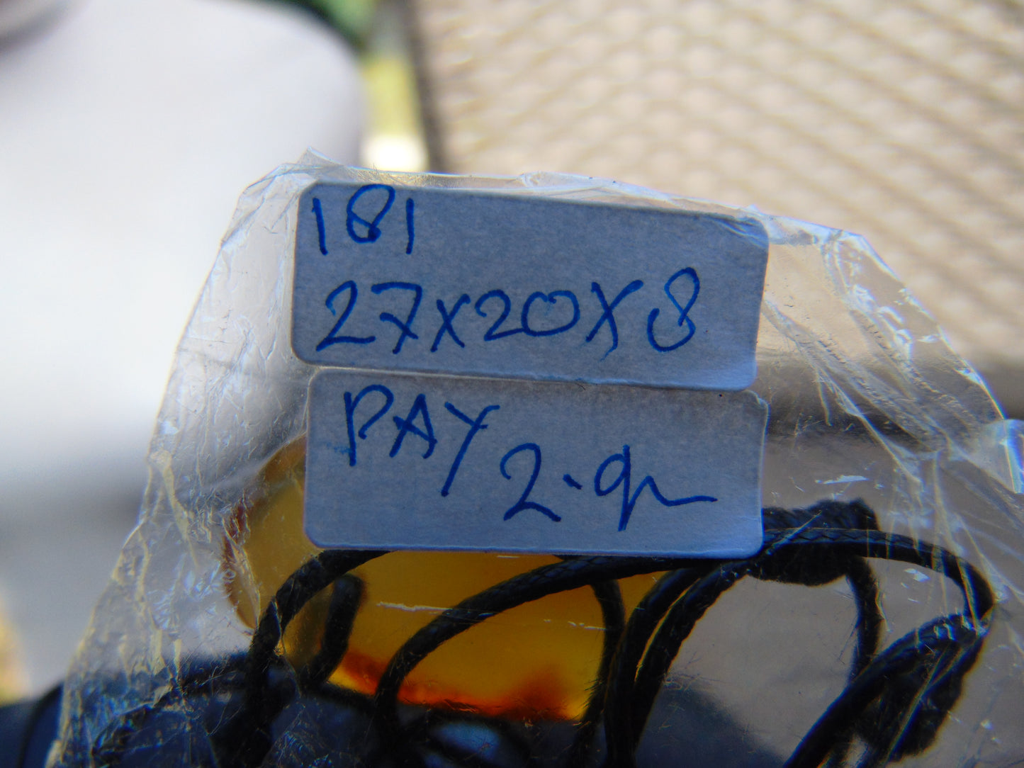 2 gr Pendant Indonesian orange Amber for Healing Y181