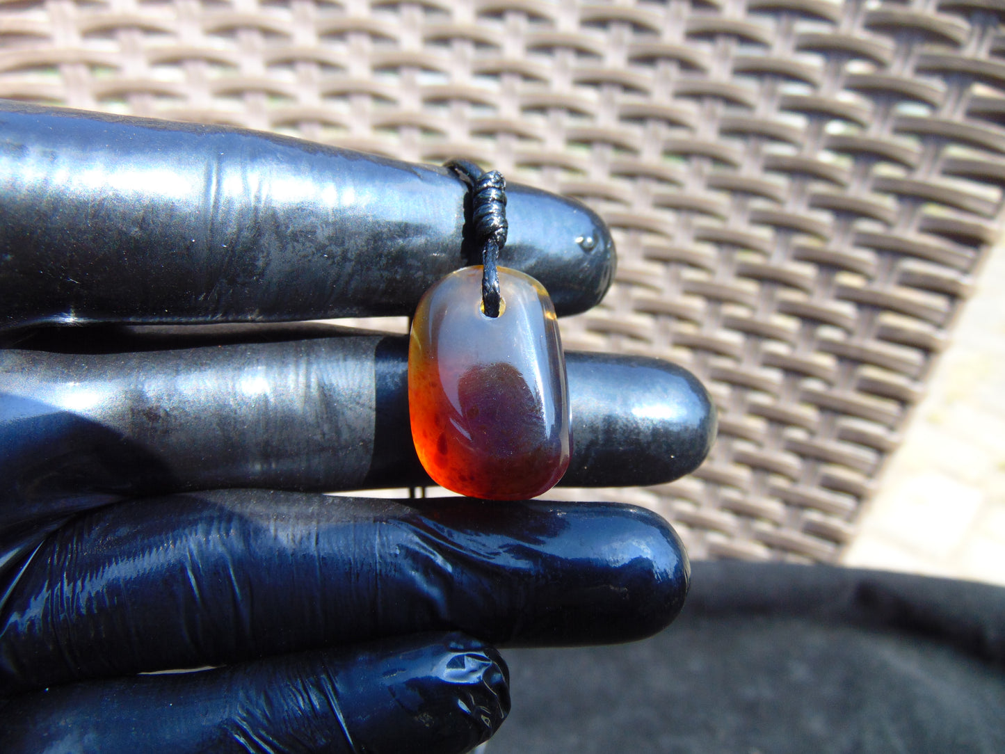 3 gram Pendant Indonesian Blue Amber for Healing 26y 177