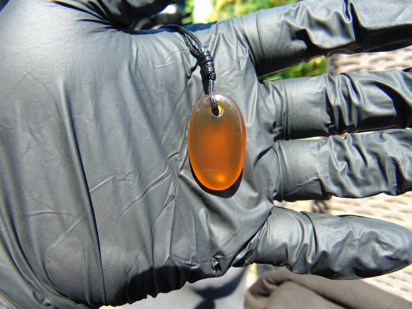 3 gr Pendant Indonesian blue Amber for Healing A577