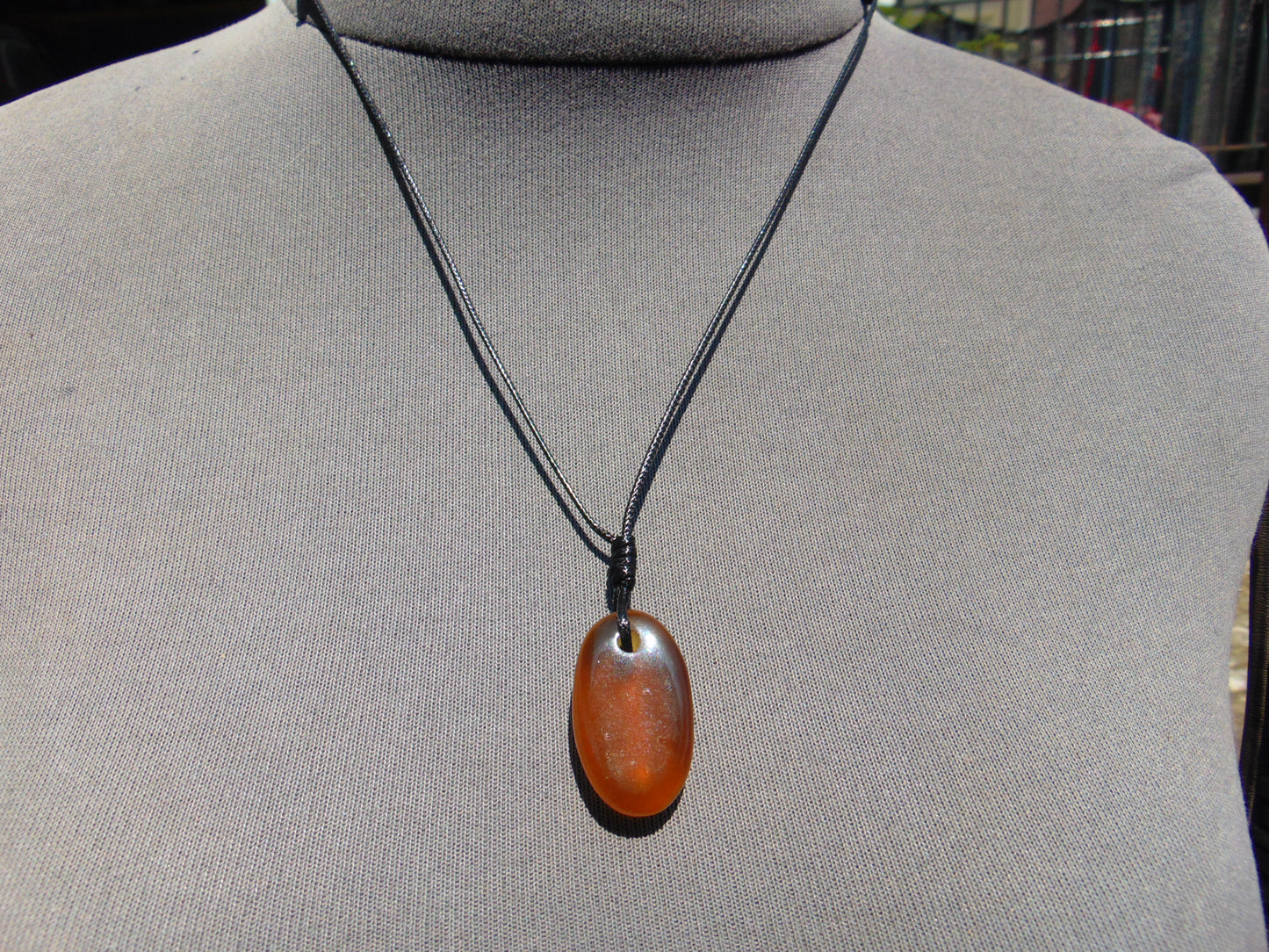 3 gr Pendant Indonesian blue Amber for Healing A577