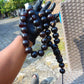 384 gr Big Tasbih Mesbah Rosary 33+3 Beads 25 mm Indonesian Black Amber for Healing Collection FR39