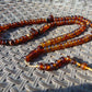 72 gram 99+9 Beads Tasbih Necklace Rosary for Yoga Meditation Indonesian Yellow Amber for Healing FR34