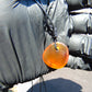 3 gr Pendant Indonesian orange Amber for Healing Y161